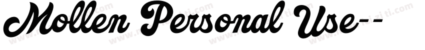 Mollen Personal Use-字体转换
